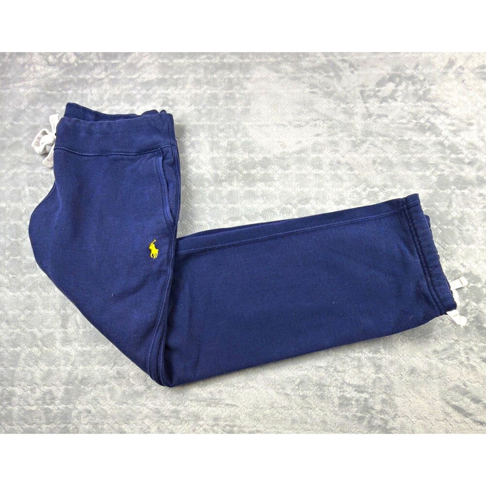 Polo Ralph Lauren Mens Sweatpants S Navy Blue Fleece Drawstring Pockets 29"